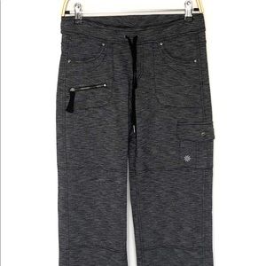 Athleta Charcoal Grey Ankle Tie Stretch Pants XSP